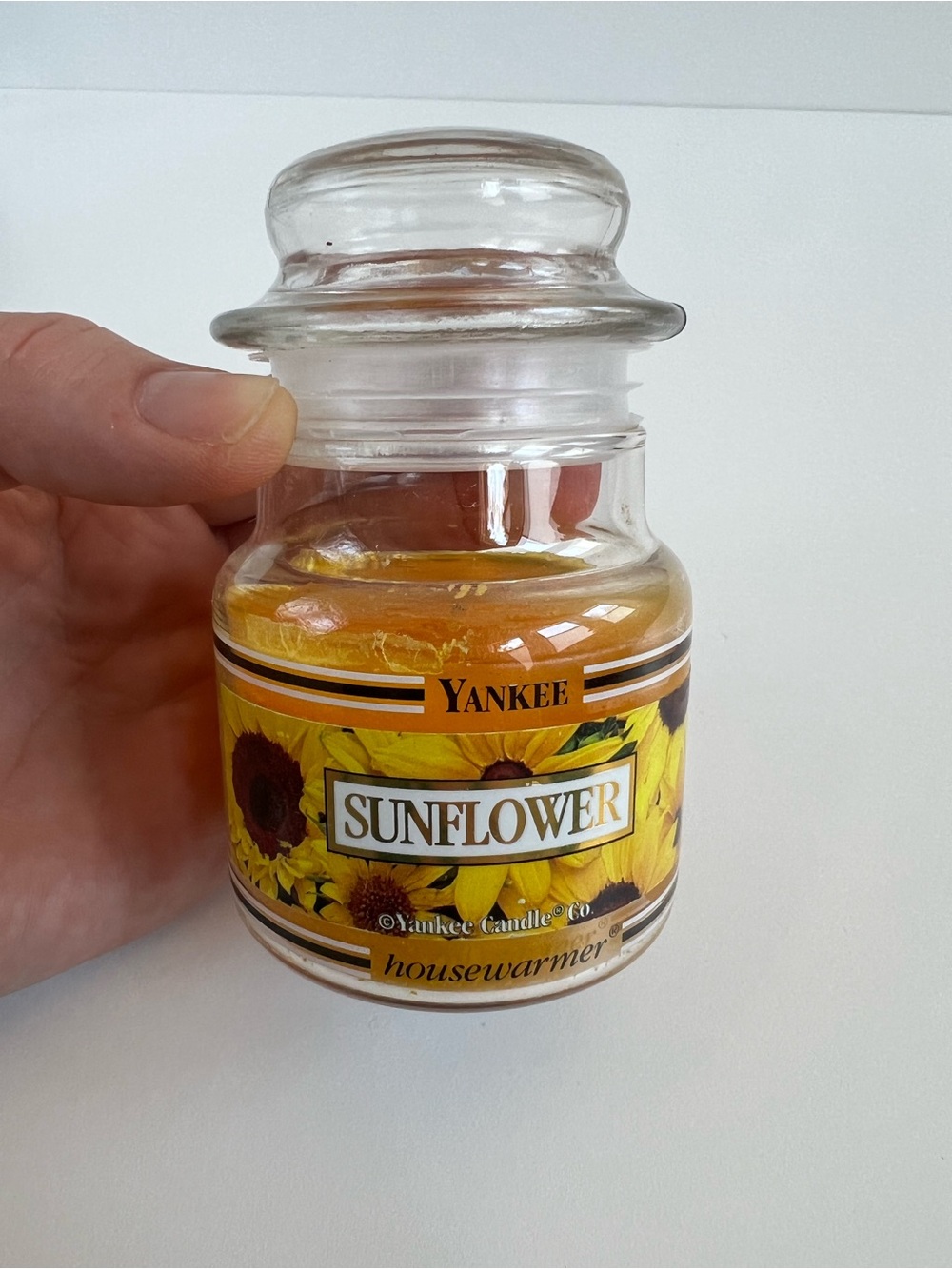 Yankee Candle Sunflower Retired Black Band Rare Discontinued Y2K 90s Vintage